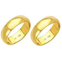 Alianças de casamento e noivado em ouro 18k. 750 t... - EMPORIUM DAS ALIANÇAS