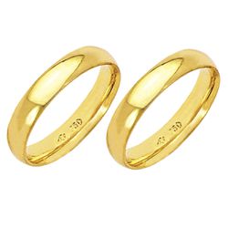 Alianças de casamento e noivado em ouro 18k 750 An... - EMPORIUM DAS ALIANÇAS