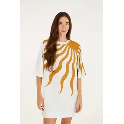 VESTIDO T-SHIRT ESTAMPADO SOLARE - Empório Isa