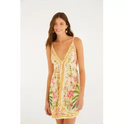 VESTIDO CURTO ESTAMPADO FLORAL NUSA - Empório Isa