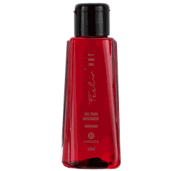Gel Para Massagem Feelin Hot Morango 60ml - 010155 - Edinaldo Hinode