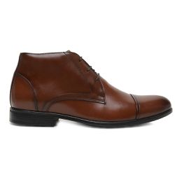 Bota Social Masculina Em Couro Mocca - 662MOCCA - ENURI - Calçados Masculinos