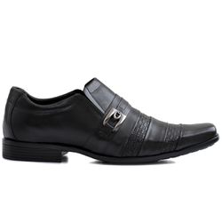 Sapato Social Masculino Italy Preto Em Couro - 330 - ENURI - Calçados Masculinos