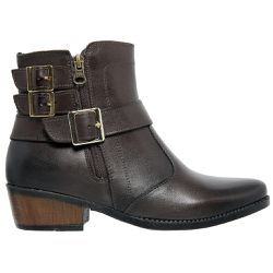 Bota Feminina Confort em Couro Legítimo com Zíper ... - ENURI - Calçados Masculinos