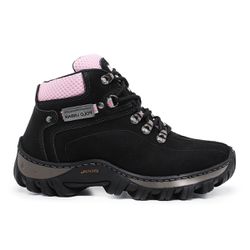 Coturno Adventure Confort Feminino em Couro - Pret... - ENURI - Calçados Masculinos