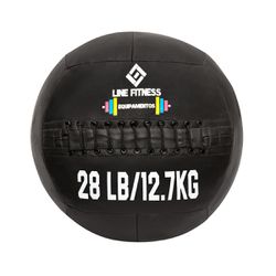 Wall Ball em Couro 28lb/12,7kg - Equipamentos Line Fitness