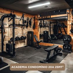 Academia Condomínio 20 a 25mt² - Equipamentos Line Fitness