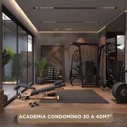 Academia Condomínio 30 a 40mt² - Equipamentos Line Fitness