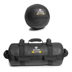 Kit De Wall Ball + Power Bag Crossfit Funcional - Equipamentos Line Fitness