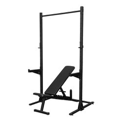 Rack Agachamento Com Banco Regulável Supino Muscul... - Equipamentos Line Fitness