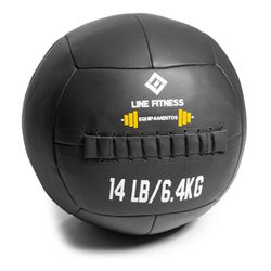 Wall Ball Em Couro ecológico 14lb/6,4kg - Equipamentos Line Fitness