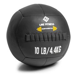 Wall Ball Em Couro ecológico 10lb/4,4kg - Equipamentos Line Fitness