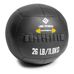 Wall Ball Em Couro Ecológico 26lb/11,8kg - Equipamentos Line Fitness