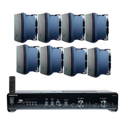 KIT SOM SLIM 160.2 + 4 PARES C521 PRETAS JBL - 600... - Escutsom