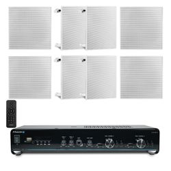 KIT SOM SLIM 160.2 + 8 ARANDELAS 40W QUADRADAS FRA... - Escutsom