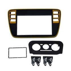 MOLDURA 2371 2DIN VW GOL G6 VOYAGE SAVEIRO PRETA -... - Escutsom