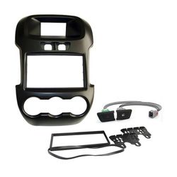 MOLDURA 3211 FORD RANGER 12/15 COM BOTÃO XLT PRETA... - Escutsom