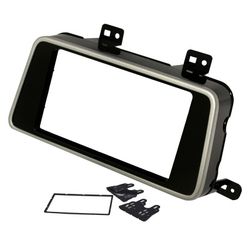 MOLDURA 2433 2DIN VW GOL G5 SAVEIRO VOYAGE PRATA -... - Escutsom