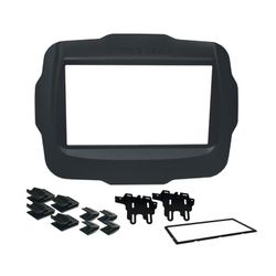 MOLDURA 3256 2DIN JEEP RENEGADE 15 16 PRETA F - 64 - Escutsom