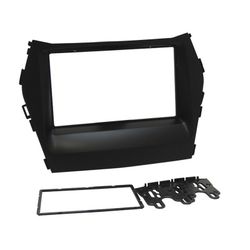 MOLDURA 3163 2DIN HYUNDAI SANTA FE 14/15 PRETA - 2... - Escutsom