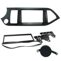 MOLDURA 3171 2DIN KIA PICANTO PRETA - 2335 - Escutsom