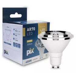 Lâmpada Led AR70 GU10 4,8W 4000K 24 Graus Bivolt P... - Espaço Ilumine