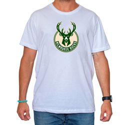 Camiseta Milwaukee Bucks Branca - Esportistão