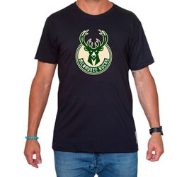 Camiseta Milwaukee Bucks Preta - Esportistão