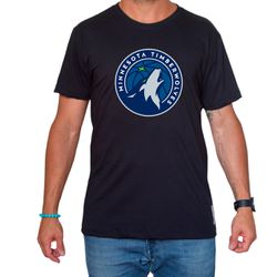 Camiseta Minnesota Timberwolves Preta - Esportistão