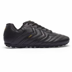 Chuteira Classic Society Adulto - Preto/Dourado - IBAL Esportivos