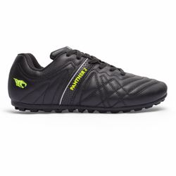 Chuteira Panther ll Society Adulto - Preto/Amarelo - IBAL Esportivos