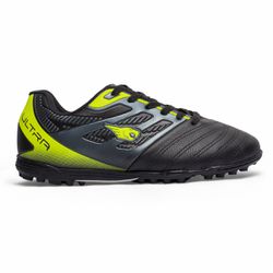  Chuteira Ultra Society Adulto - Preto/Amarelo - IBAL Esportivos