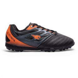  Chuteira Ultra Society Adulto - Preto/Laranja - IBAL Esportivos