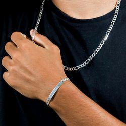 Pulseira Masculina de Placa