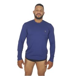 Camiseta Térmica UVA/UVB 50+ DRY - Azul Marinho EX... - Estação Moda Praia