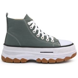 Tênis Cano Alto Lona Star Grafite - Estalo Shoes