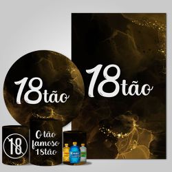 Trio Capas + Painéis Casado Tema O famoso 18tão Dourado - 18tão 1 - ESTAMPARIA NET 