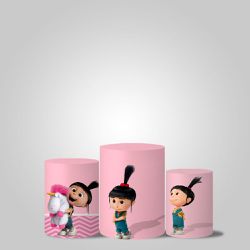 Trio Capas Cilindro Tema Agnes Meu Malvado Favorito Veste Fácil - 9524 - ESTAMPARIA NET 