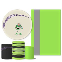 Trio Capas + Painéis Casado Tema Ao Infinito E Além - 1726 - ESTAMPARIA NET 