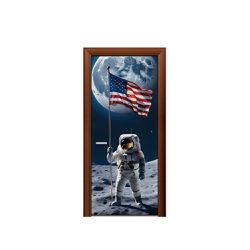 Capa de Porta Veste Facil Com Elástico Tema Astronauta Americano - 180 - ESTAMPARIA NET 