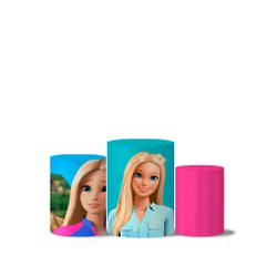 Trio Capas Cilindro Tema Barbie - 1357 - ESTAMPARIA NET 