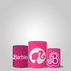 Trio Capas Cilindro Tema Barbie Novo Veste Fácil - 9502 - ESTAMPARIA NET 