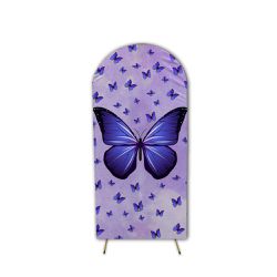 Capa Painel Romano Tema Borboleta Roxa - Borboleta 4 - ESTAMPARIA NET 