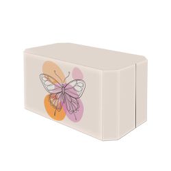 Capa de Mesa Tema Borboleta Abstrato - 1543 - ESTAMPARIA NET 