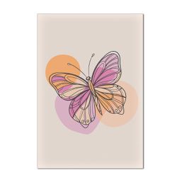 Painel Retangular Tema Borboleta Abstrato - 1543 - ESTAMPARIA NET 