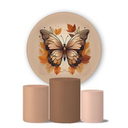 Kit Painel Cilindro Tema Borboletas 11 - 1536 - ESTAMPARIA NET 