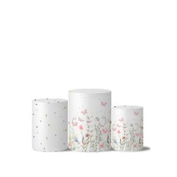 Trio Capas Cilindros Tema Borboletas Pasteis - 1321 - ESTAMPARIA NET 