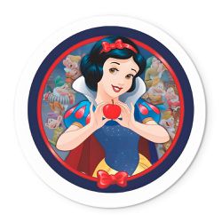 Painel Redondo Tema Branca De Neve 3 - 1651 - ESTAMPARIA NET 