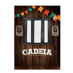 Painel Retangular Vazado Tema Cadeia 2 - 1672 - ESTAMPARIA NET 