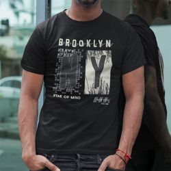 Camiseta Premium Brooklyn Preta - 00025980E - ESTAMPARIA NET 